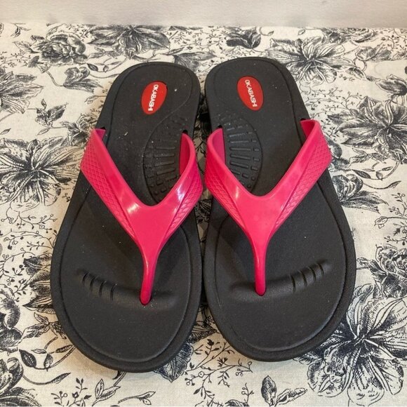 OKABASHI  Sz L Flip Flop Thong Sandals - Picture 2 of 11